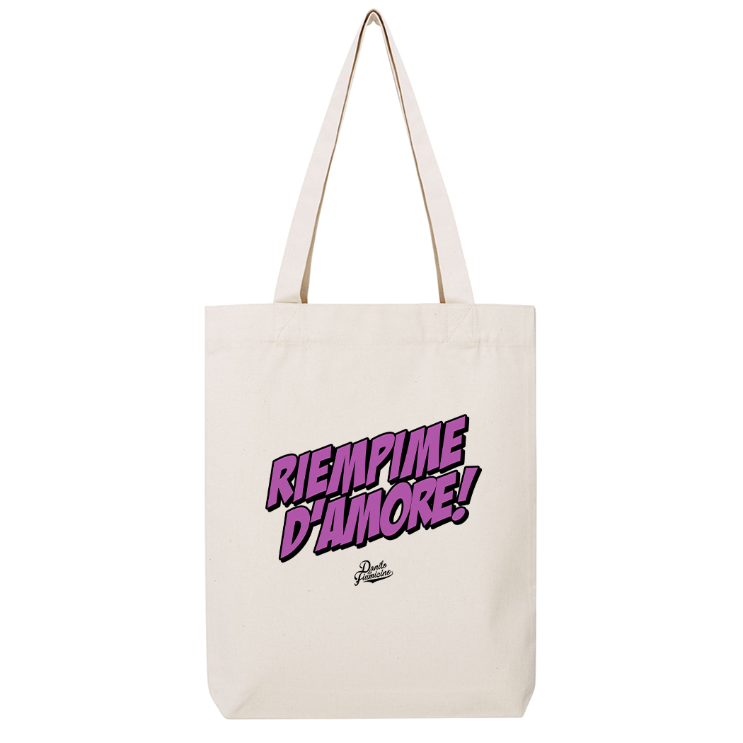 SHOPPING-BAG - RIEMPIME D'AMORE natural