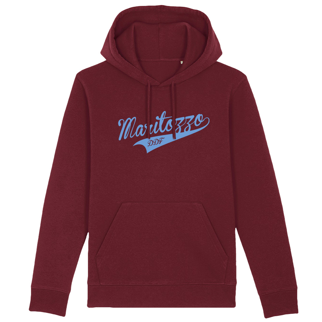 FELPA CAPPUCCIO - MARITOZZO burgundy